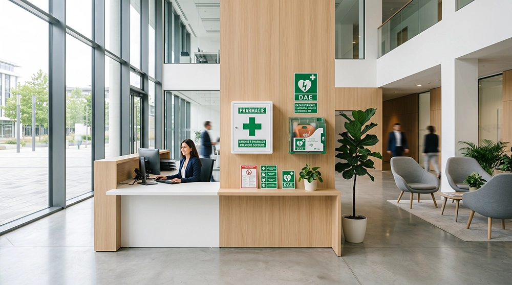 Matériel médical en entreprise et lieux publics : un enjeu de sécurité au quotidien