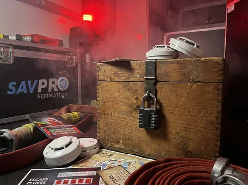 Escape game sécurité incendie de SAVPRO Formation