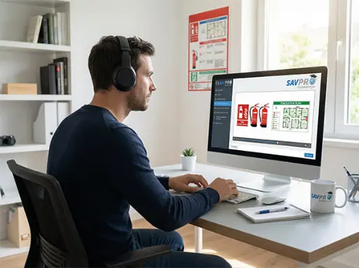 Formation incendie e-learning par l'organisme de formation SAVPRO Formation