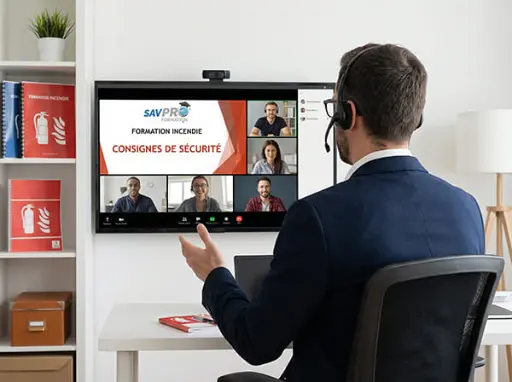 Formation incendie en classe virtuelle