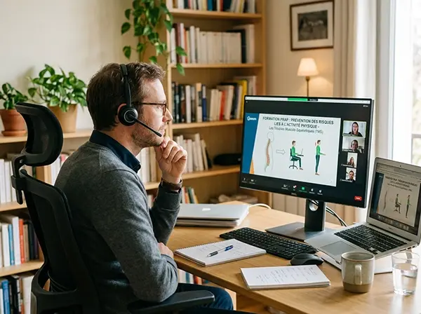 formation prévention des risques liés à l'activité physique en classe virtuelle par SAVPRO Formation