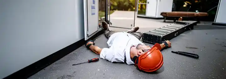 Homme inconscient au sol