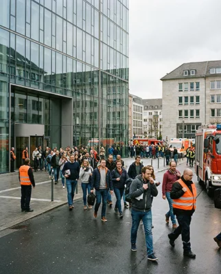 Exercice d'évacuation incendie