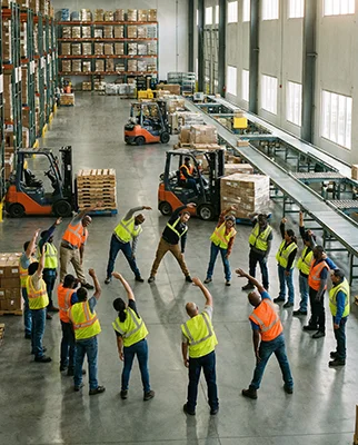 Formation échauffement à la prise de poste